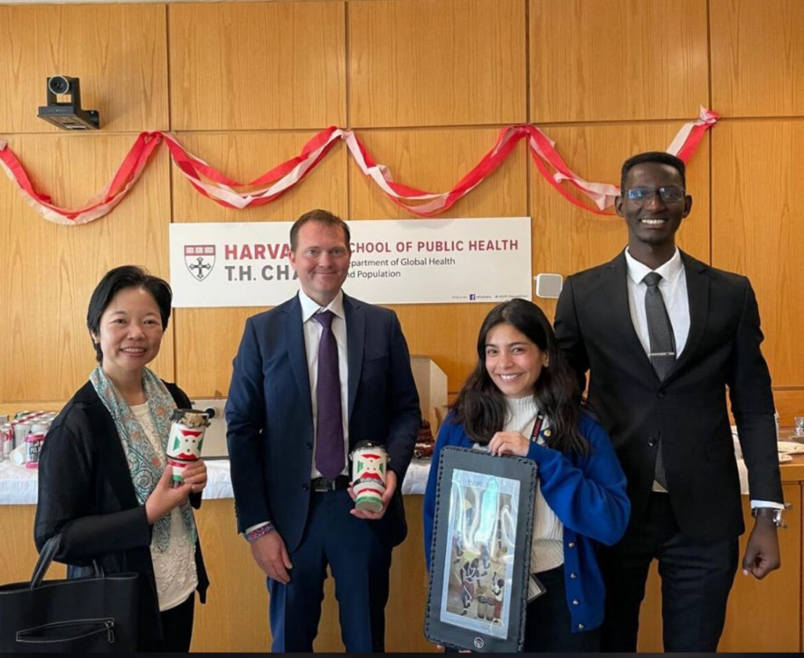 ARNECH leadership honouring Burundi at Harvard University